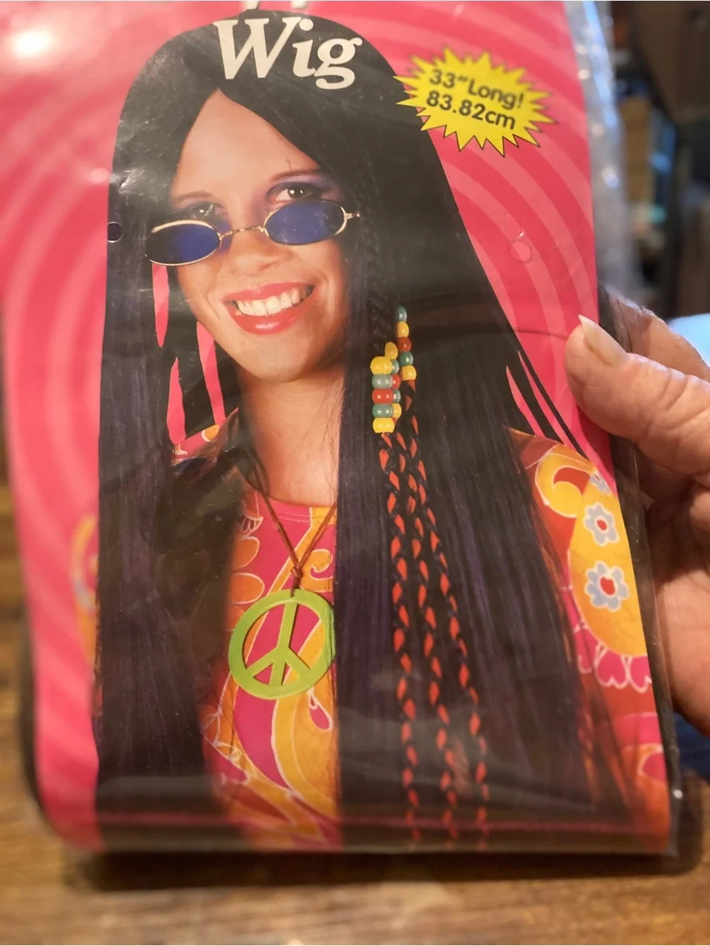 Vintage Fun World ladies hippie wig
